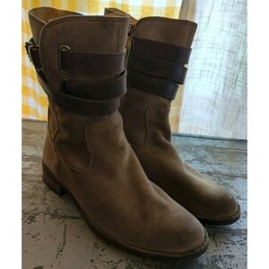 Bussola Women's Sevilla Boots - Taupe - US Size 7-7.5 (EU 38) - Suede Leather